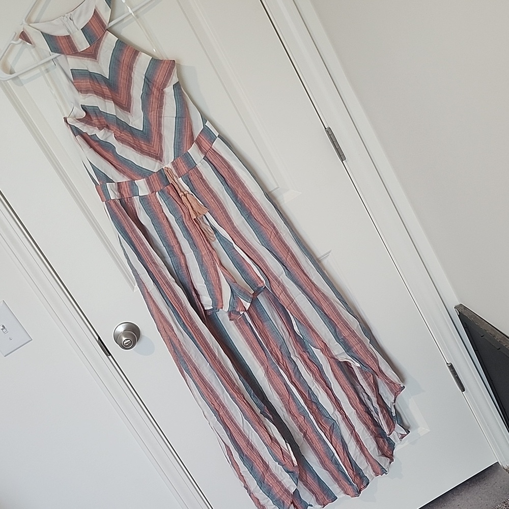 Striped Sleeveless Romper